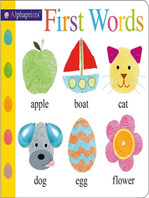 cover image of Alphaprints First Words